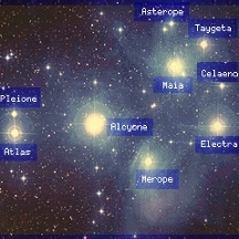 Constellation Pleides plus parents